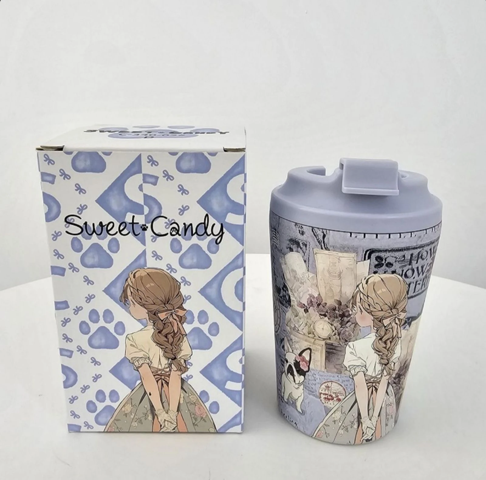 Taza vaso termo Sweet Candy azul